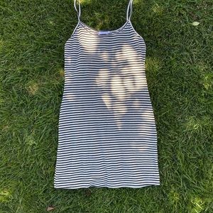 black and white skater dress